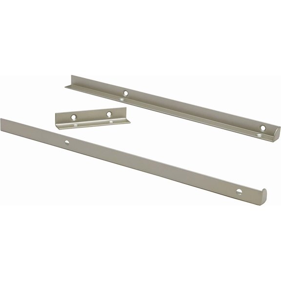 SuiteSymphony Top Shelf Support Bracket Kit, Add On Accessory, Shelf Hardware Set, for Top Shelf, Satin Nickel