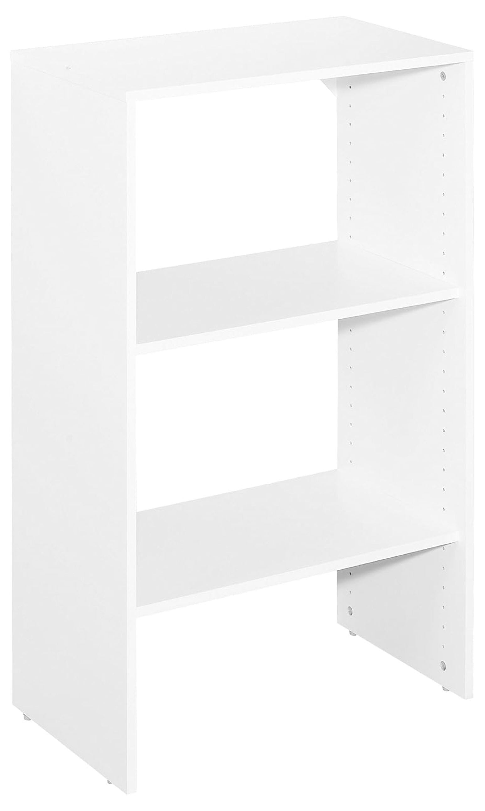SuiteSymphony Wood Shelf Unit, 2 Shelves, Adjustable For Storage