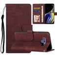 thumbnail image 1 of Suited for Samsung Galaxy Note 9 Case 2018 Released, Premium PU Leather Shockproof Cards Slots Flip Holder Wallet Cover with Hand Strap Drop Protective Case For Samsung Galaxy Note 9,Winered, 1 of 8