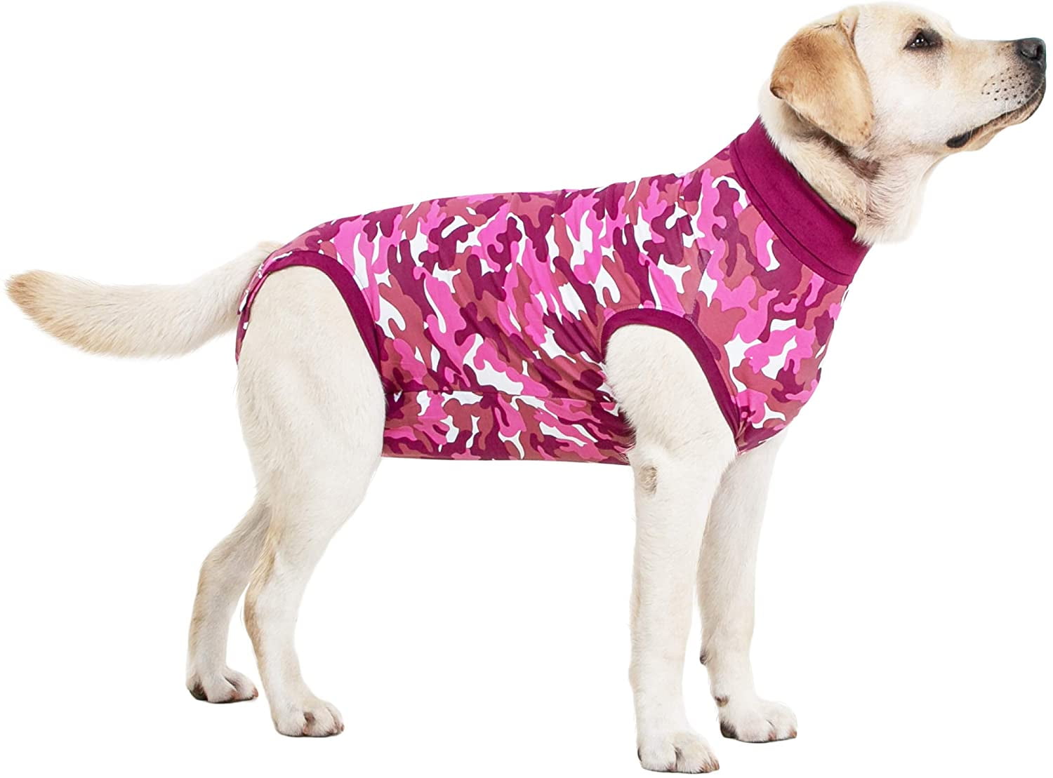 SUITICAL Recovery Suit for Dogs, Pink Camo, Medium 