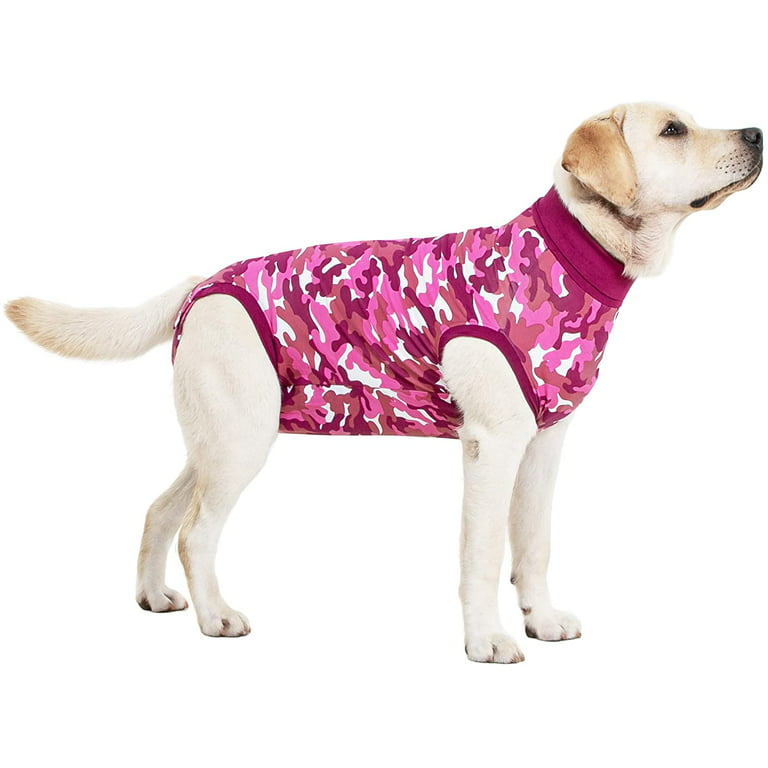 Suitical Recovery Suit Dog, Medium Plus, Pink Camouflage 
