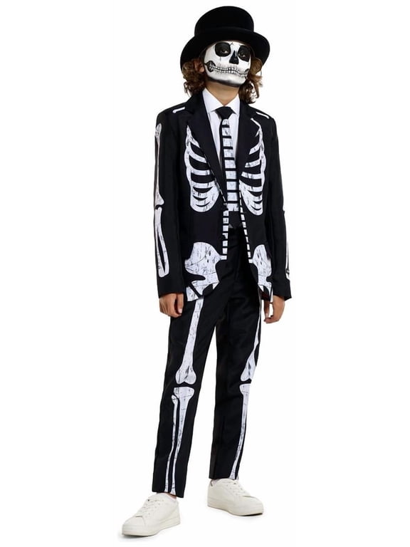 Boys' Suits BOYS Skeleton Grunge Black - M Black