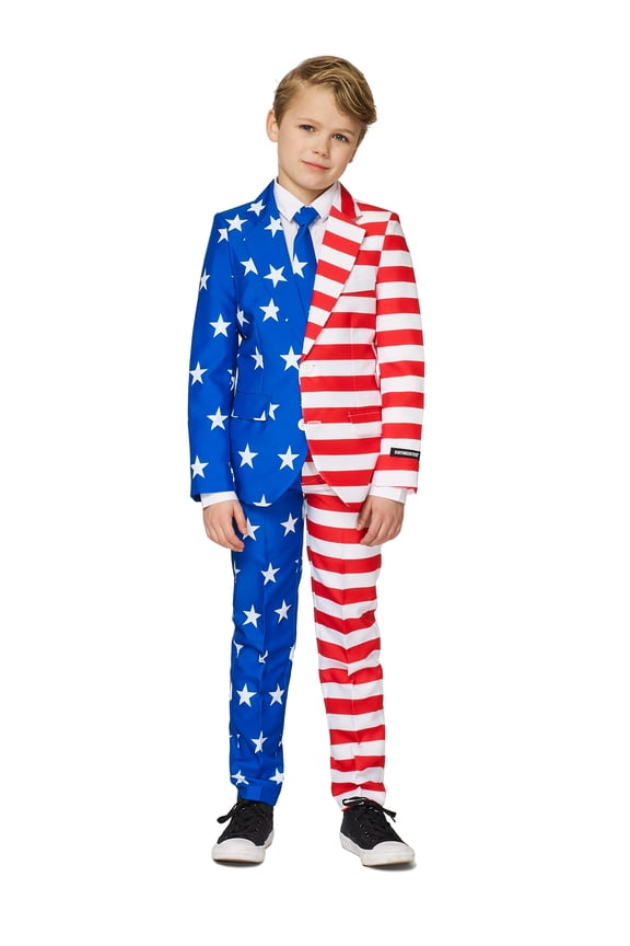 Boys USA Flag Americana Suit