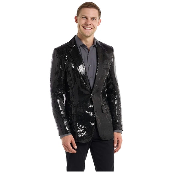 Suitmeister Men's Blazers Sequins Black - S Black