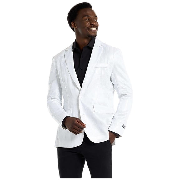 Suitmeister Men's Blazers Sequins White - XL White