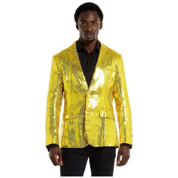 Suitmeister Men's Blazers Sequins Yellow - L Yellow