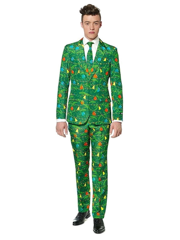 Men's Christmas Green Tree Christmas Suit