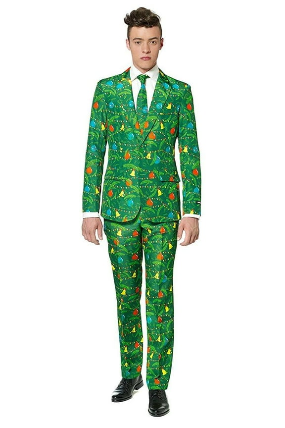 Men's Christmas Green Tree Christmas Suit
