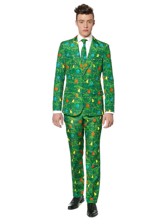 Men's Christmas Green Tree Christmas Suit