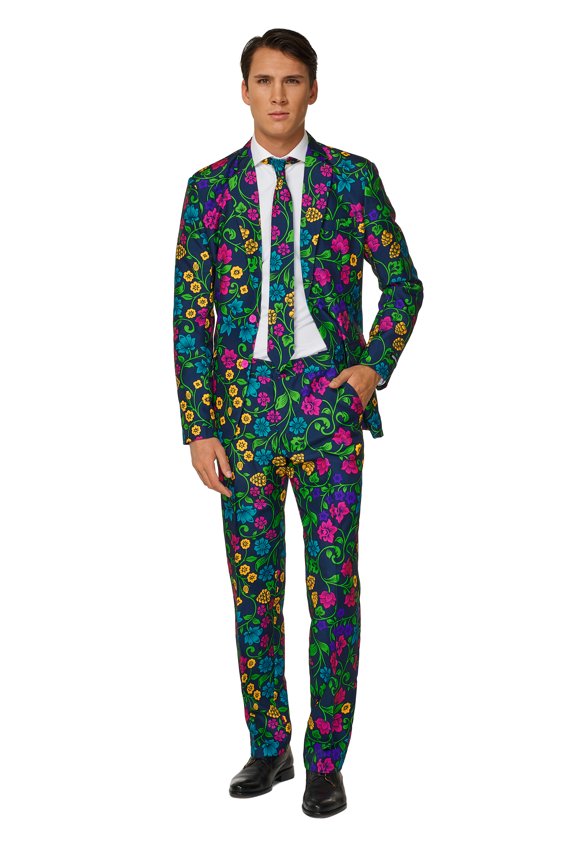 Men's Floral Flower Suit