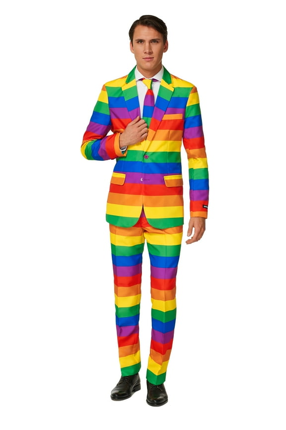 Men's Happy Rainbow Pride Suit