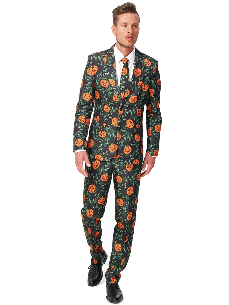 Suitmeister Men's Pumpkin Leaves Halloween Suit - Walmart.com