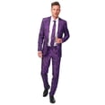 thumbnail image 1 of Suitmeister Men's Purple Tiger Animal Suit, 1 of 3