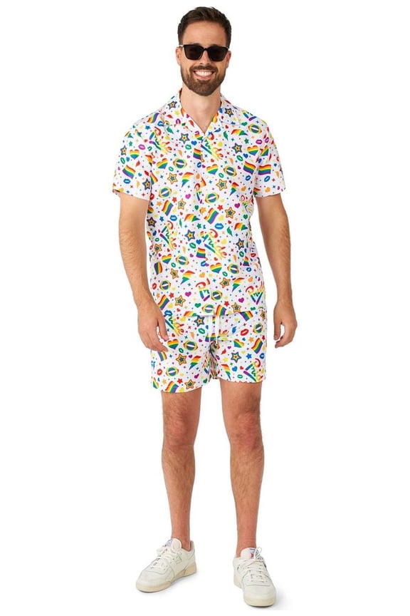 Men's Sets Pride Icons White - S White