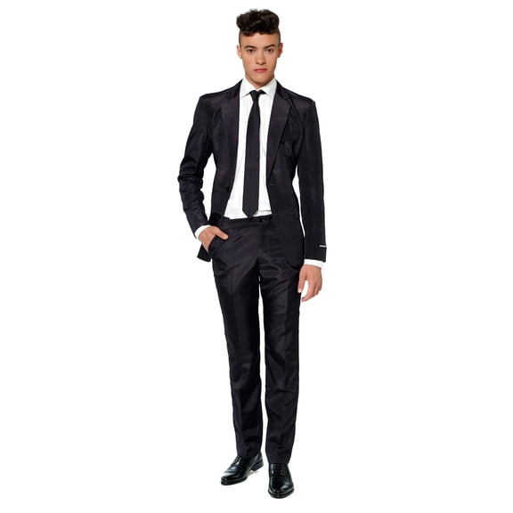Suitmeister Men's Solid Black Color Suit