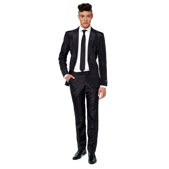 Suitmeister Men's Solid Black Color Suit