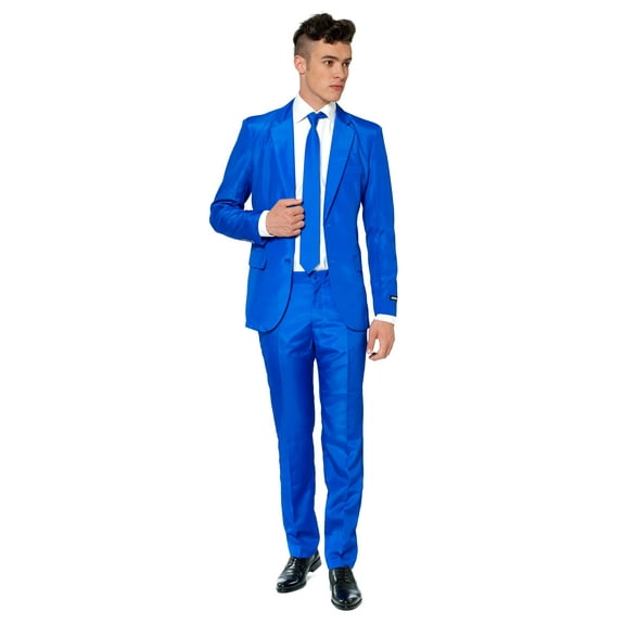 Suitmeister Men's Solid Blue Color Suit