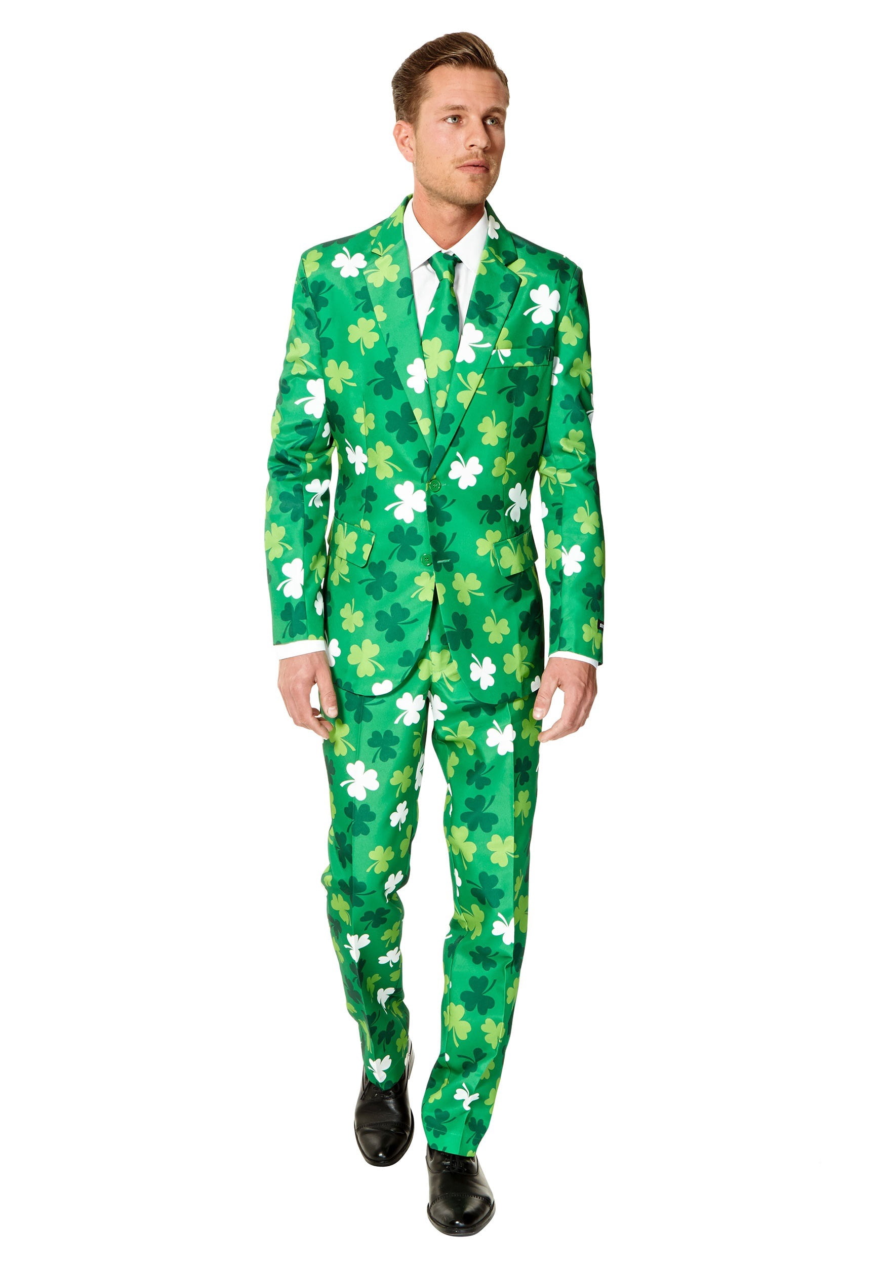 Suitmeister Men's St. Patrick's Day Clovers Irish Suit