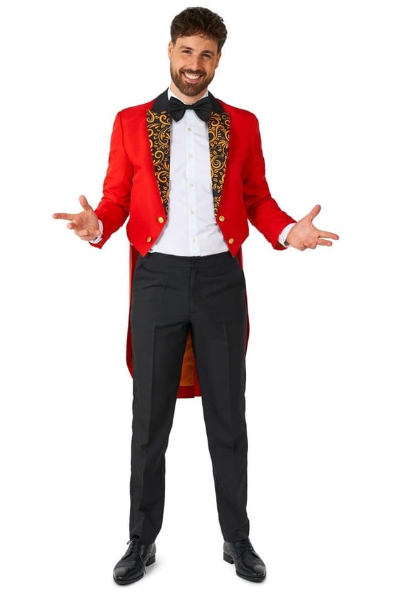 Men's Suits Circus Tailcoat Suit Red - S Red