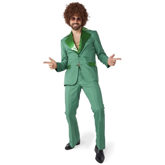 Suitmeister Men's Suits Disco Suit Green - L Green