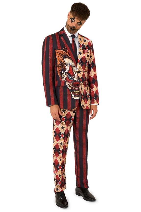 Men's Suits Scary Clown Red - L Miscellaneous