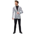 thumbnail image 1 of Suitmeister Men's Blazers Sequins Silver - L Silver, 1 of 3