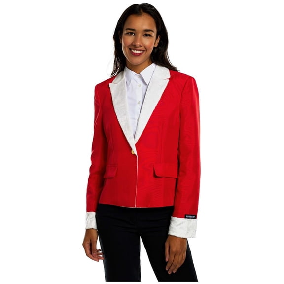 Suitmeister Women's Blazers WMNS Santa Faux Fur - M Red