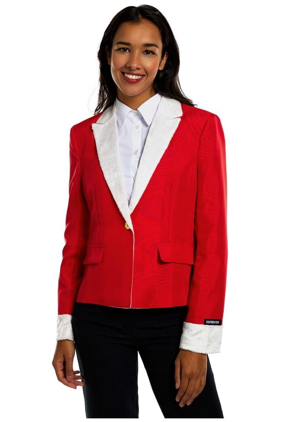 Women's Blazers WMNS Santa Faux Fur - M Red