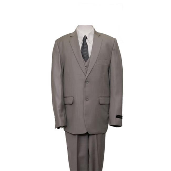 Men's Solid Black 2 Button Front Closure Suit