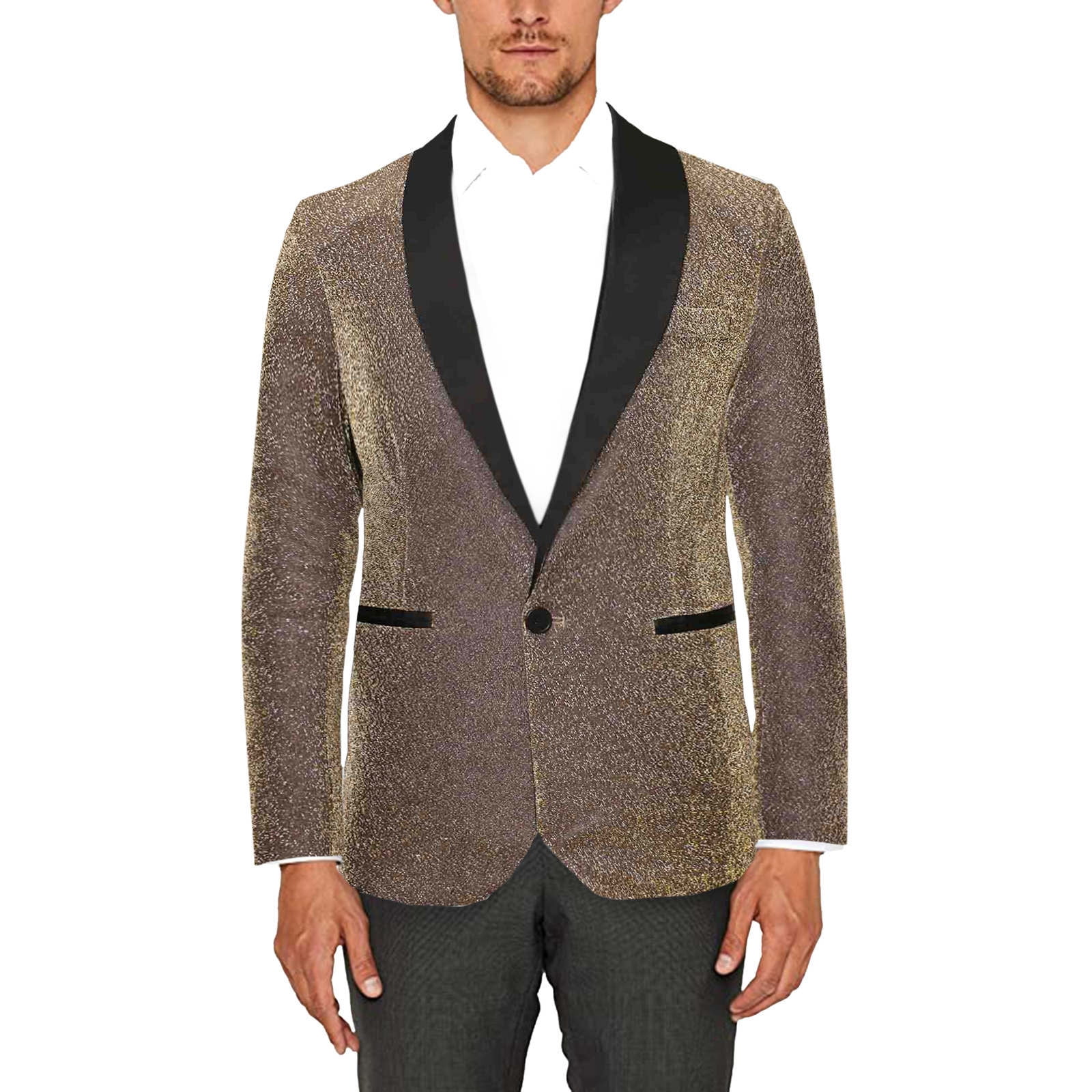 Gray Wool Tweed Winter Suit for Men Herringbone Slim Fit Formal Groom  Tuxedo 3 Piece Wedding