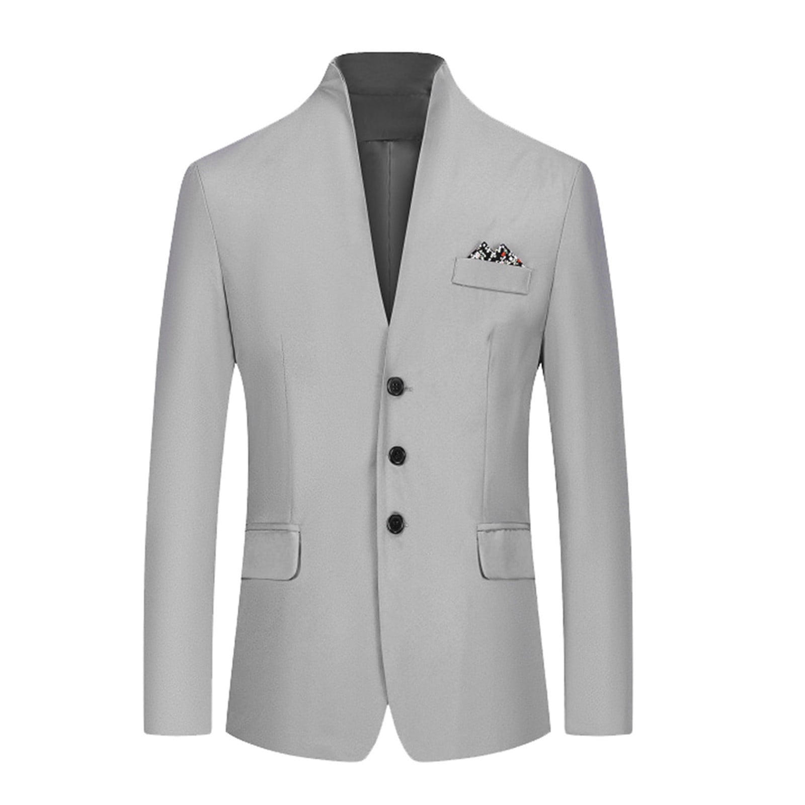 Suits Mens Casual Autumn And Winter Trend Suit Collar Single Slim