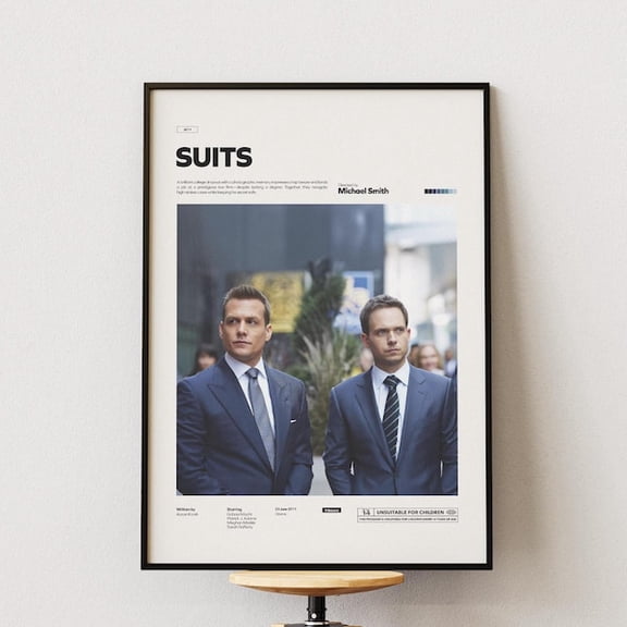 Suits Series Wall Art Print