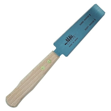 SUIZAN Flush Cut Saw 5" - Professional Japanese Pullsaw Ryoba Double Edge Handsaw Woodworking Tools