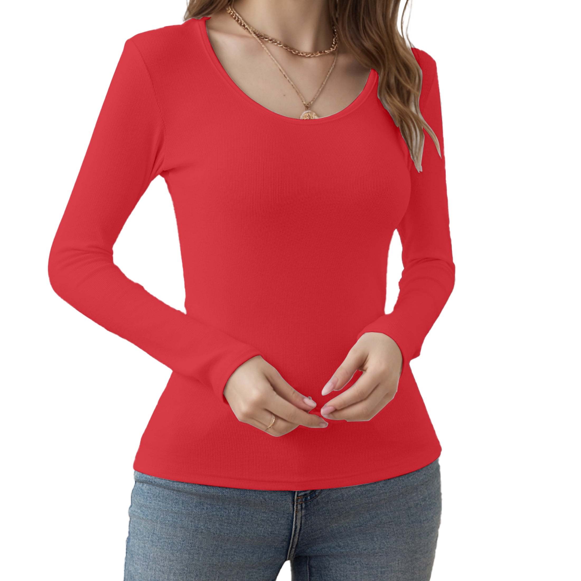 Women's Quarter Zip Ribbed Pullover – Slim Fitted Stand Collar Y2K