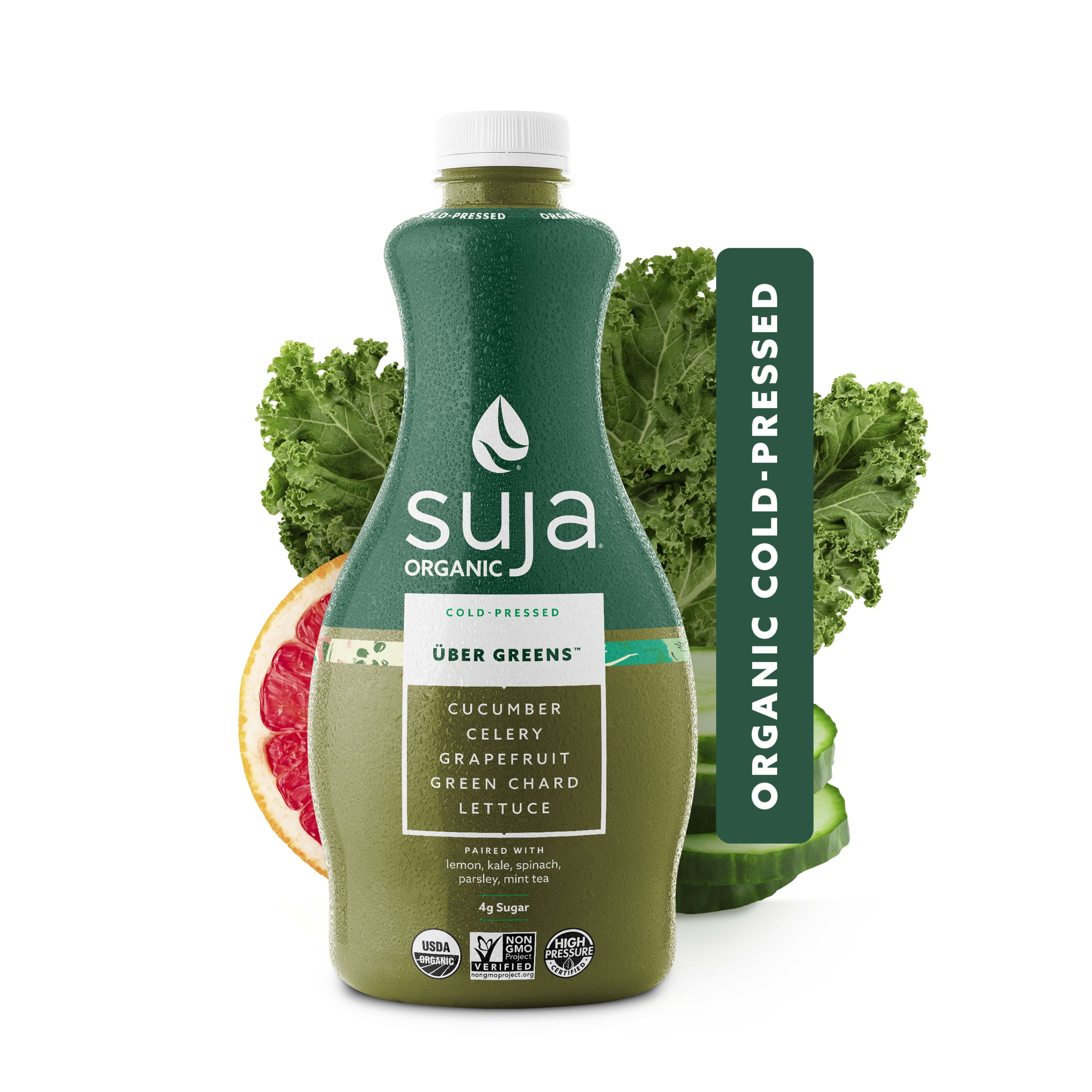 Suja Organic ColdPressed Uber Greens, 46 oz.