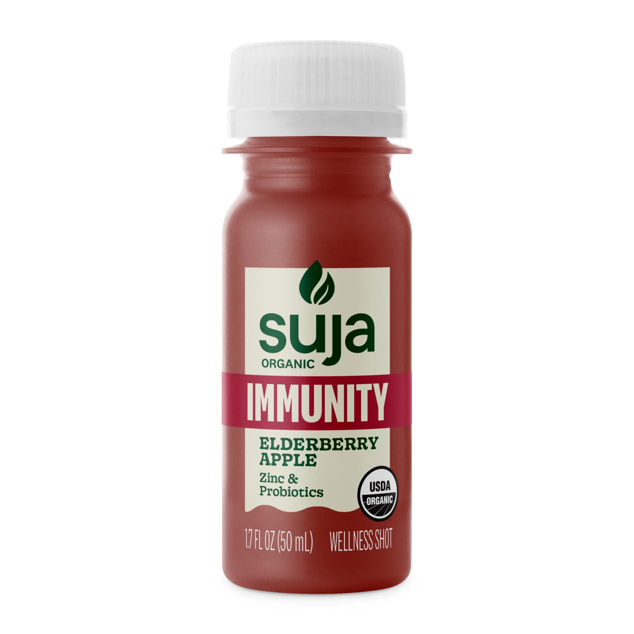 Suja Organic Immunity Elderberry Apple Shot, 1.7 fl oz Bottle