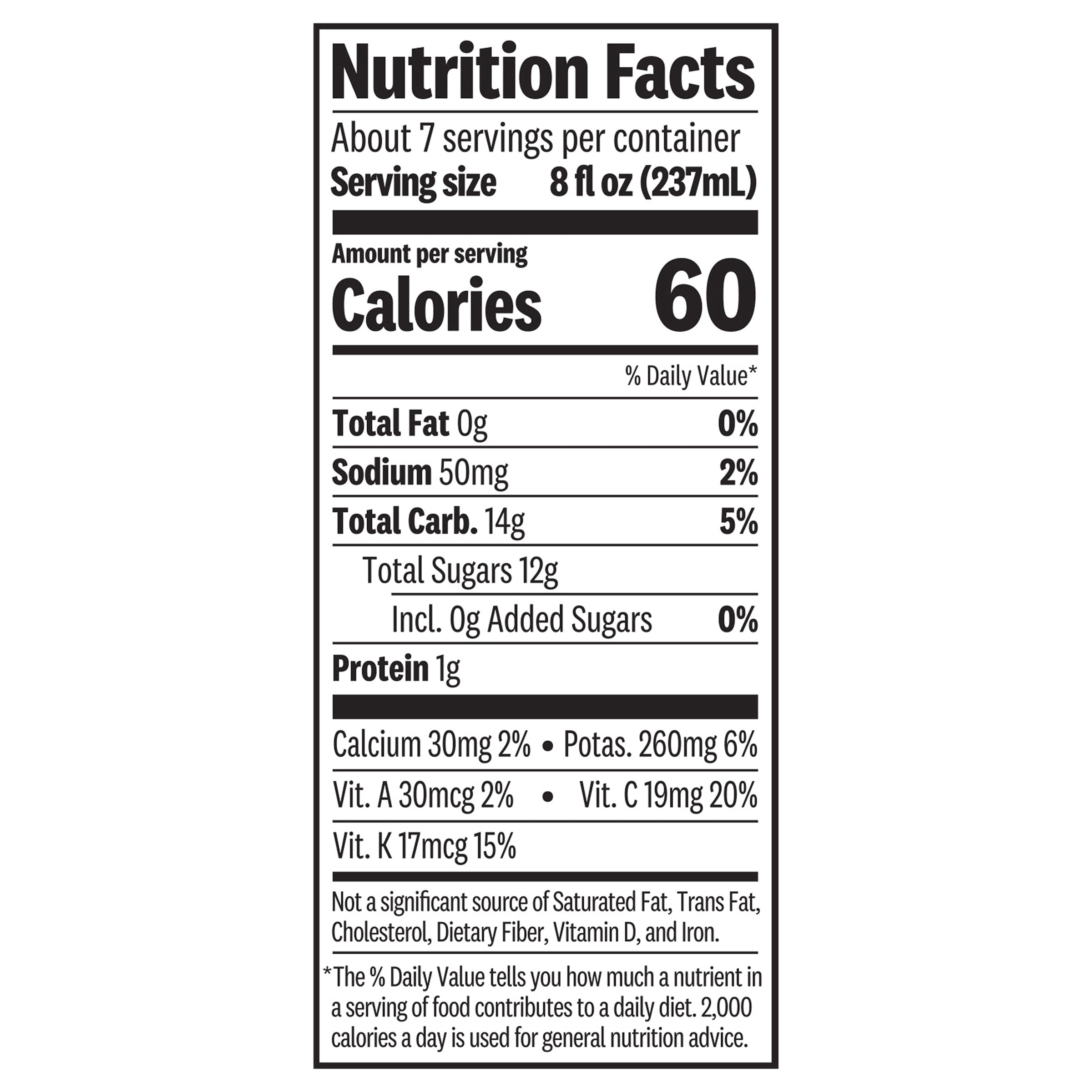 Suja Organic Mighty Dozen Cold Pressed Juice Drink, 59 fl oz Bottle