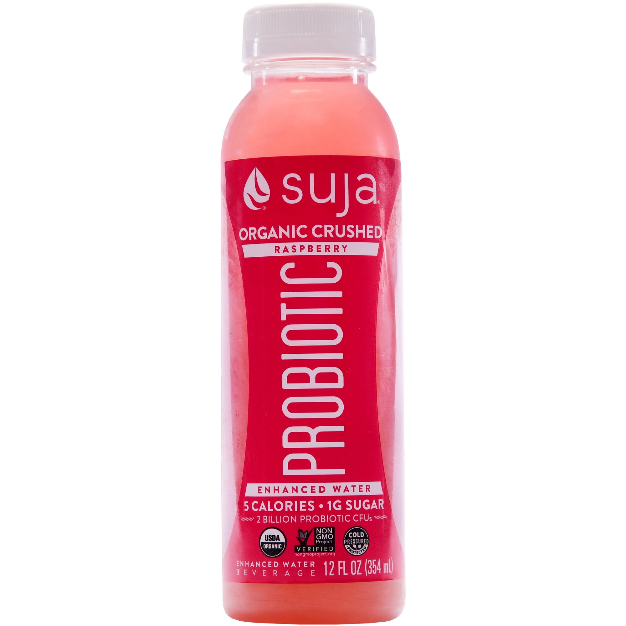 Suja Organic Probiotic Raspberry Water, 12 Fl. Oz.