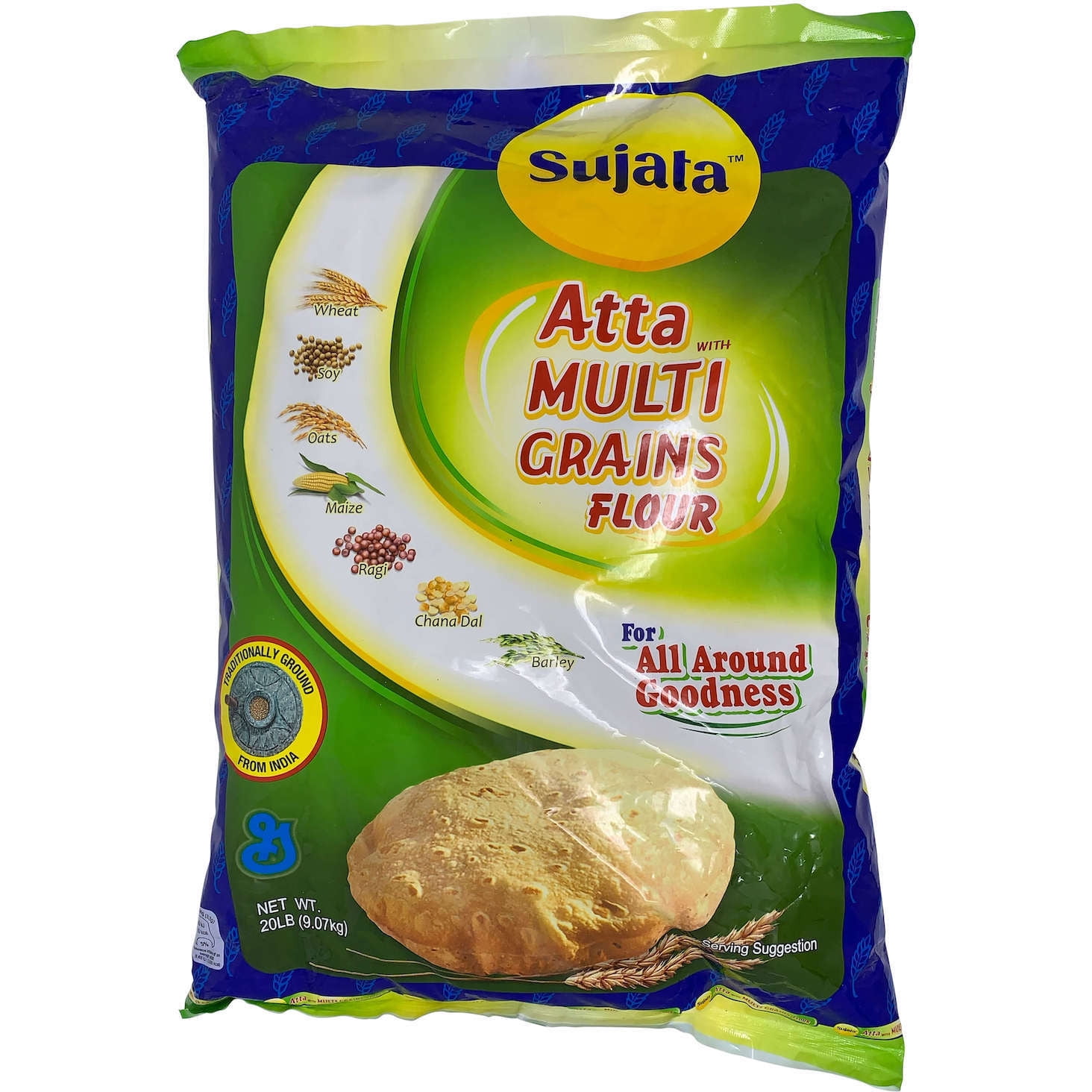 Sujata Atta With Multi Grains Flour 4 Lb (1.8 Kg)