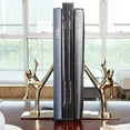 thumbnail image 1 of Bookends Kongfu Man Shape Stainless Steel 1 Pair, 1 of 8