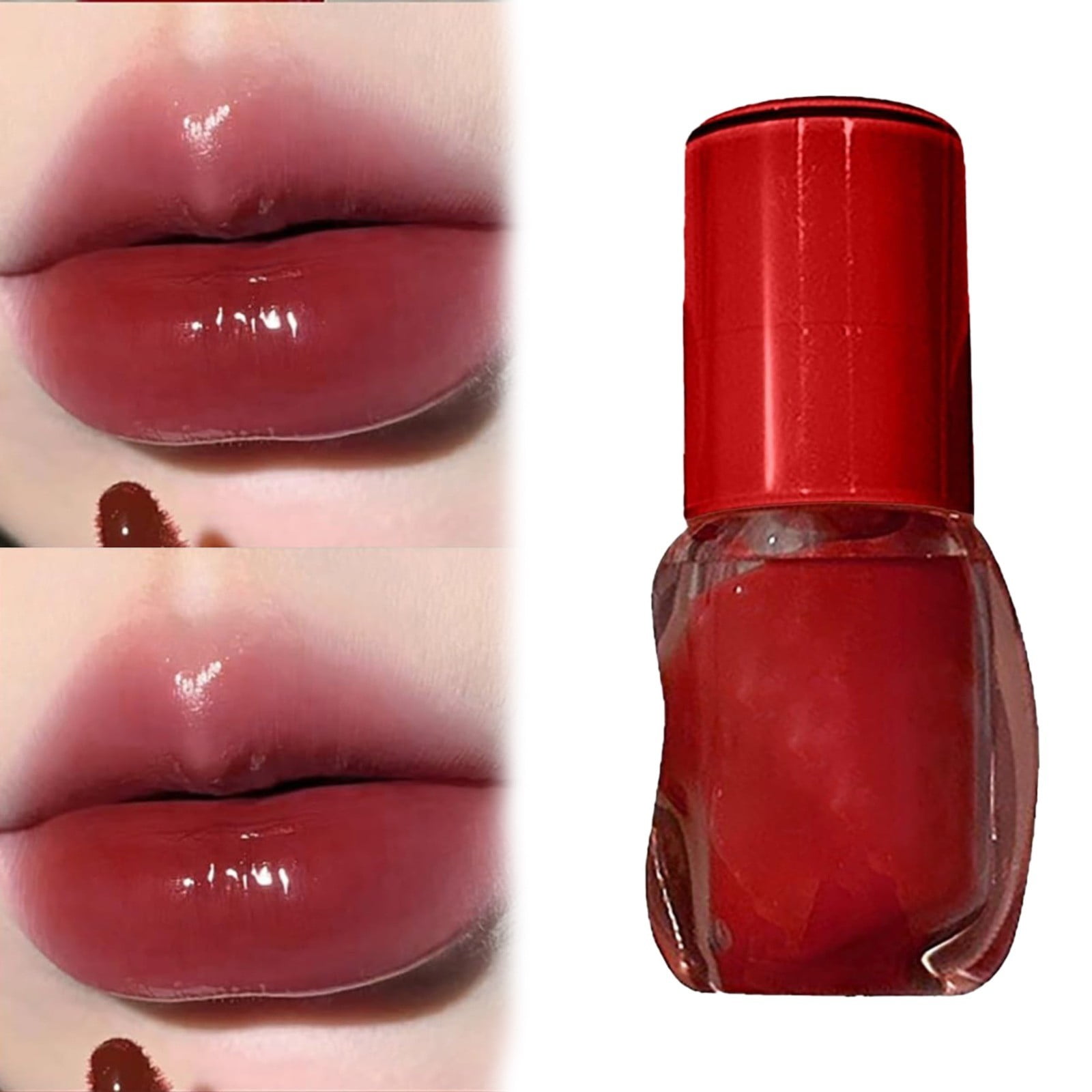 Sujito Clearance Lip Glosses Water Gloss Lip Gloss Long Lasting Water Gloss Puff Lips