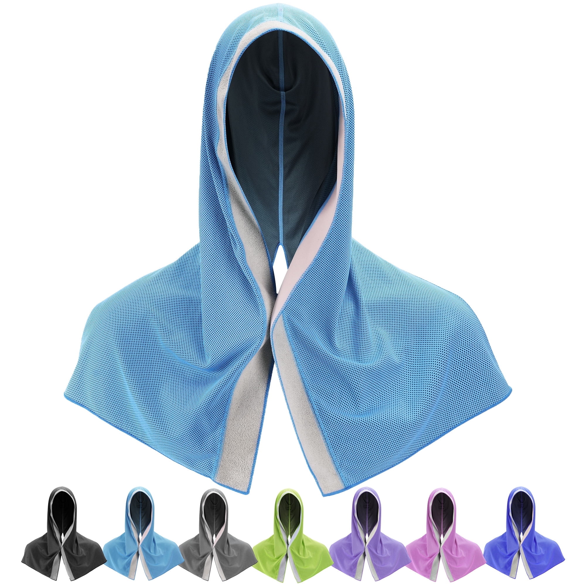 Sukeen Cooling Hoodie Towel Non Slip Sticky Edge Cooling Towels For sukeen-cooling-hoodie-towel-non-slip-sticky-edge-cooling-towels-for