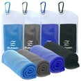 thumbnail image 1 of Sukeen Cooling Towel Towels & Washcloths Sky Blue +Gray +Black +Royal Blue 4 Packs, 1 of 13