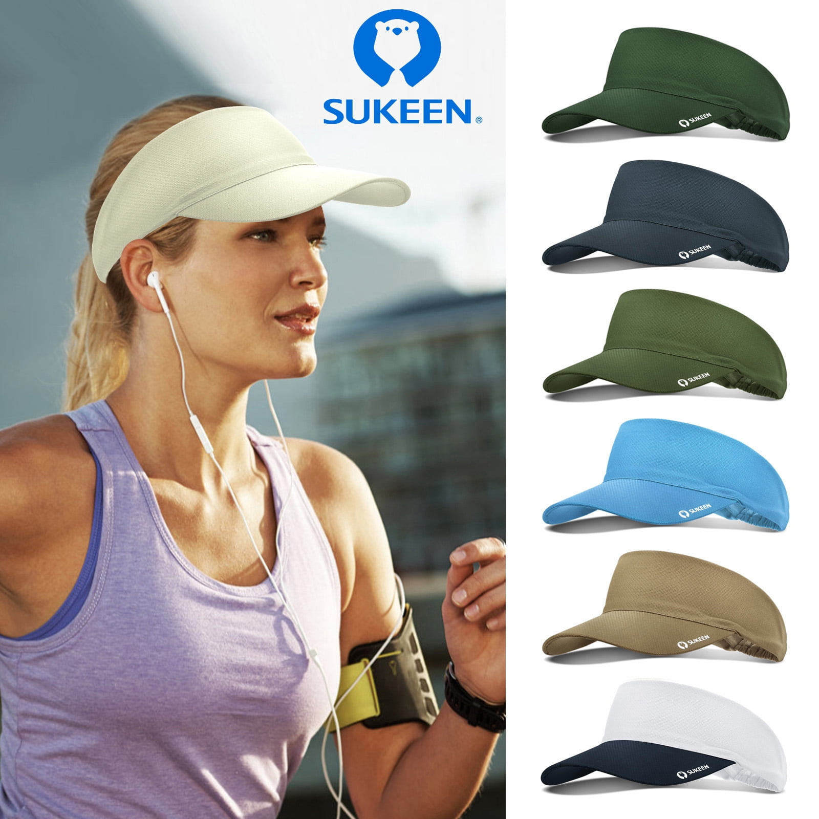 Per uomo Cappellino da baseball Cappello da sole Cappello da camionista Bianco Kaki Poliestere Di tendenza Informale Strada Giornaliero Liscio Regolabile Crema solare Traspirante del 2026 a €4.99