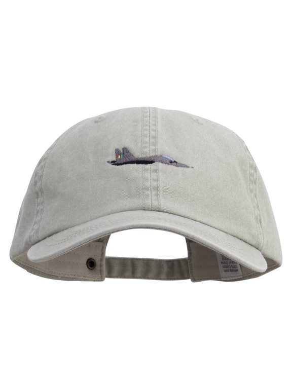 Sukhoi SU-30 Fighter Plane Embroidered Big Size Washed Pigment Dyed Cap - Stone XL-3XL