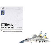 Sukhoi Su-27 Flanker Aircraft Ukraine War 2023 Ukrainian Air Forces 1/72 Diecast Model by JC Wings