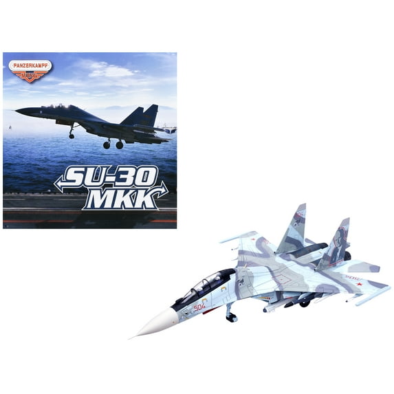 Sukhoi Su-30MKK Flanker-G Fighter Aircraft #504 "Russian Air Force" "Wing" Series 1/72 Diecast Model by Panzerkampf