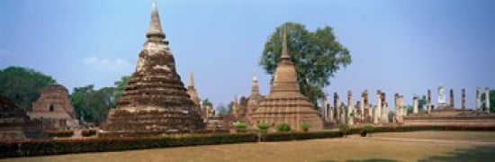 Sukhothai Historical Park Thailand Canvas Art - Panoramic Images (36 x 12)