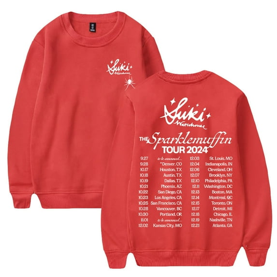 Suki Waterhouse The Sparklemuffin Tour 2024 Merch Long Sleeve Streetwear Men Women Sweatshirt