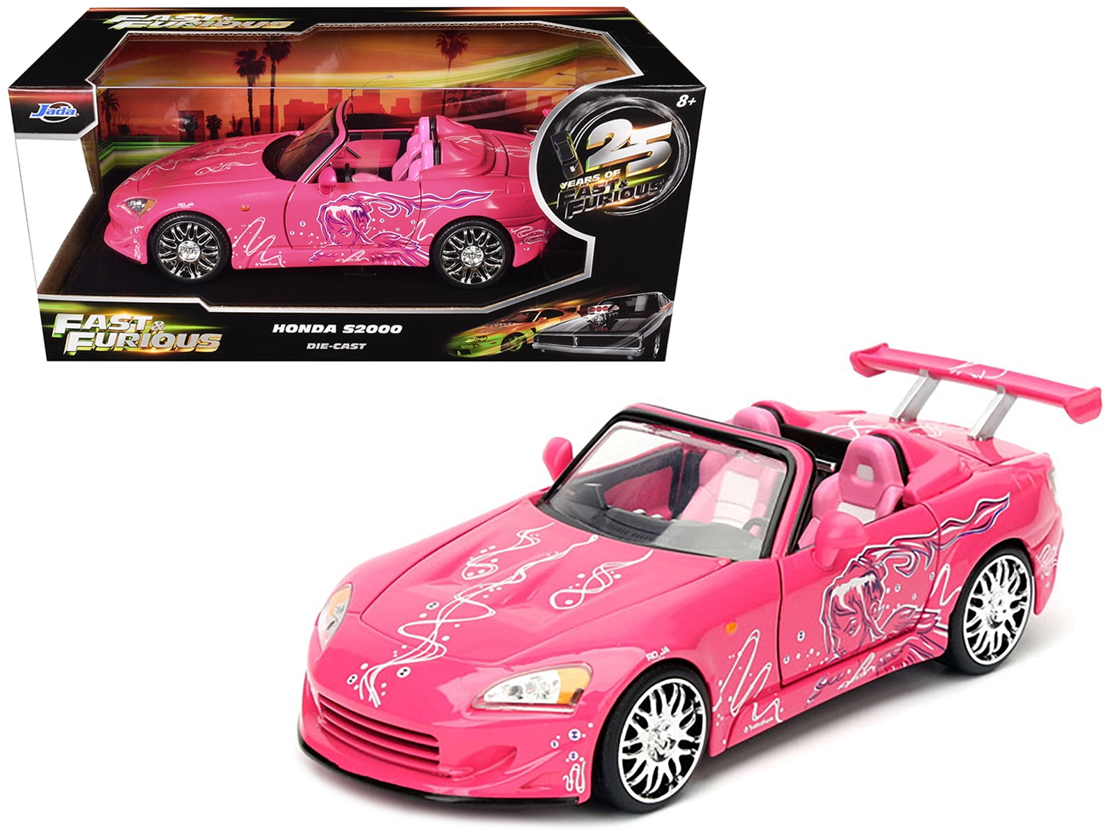 Suki's 2001 Honda S2000 限定版 Suki's 2001 Honda S2000 Convertible Pink with Graphics 